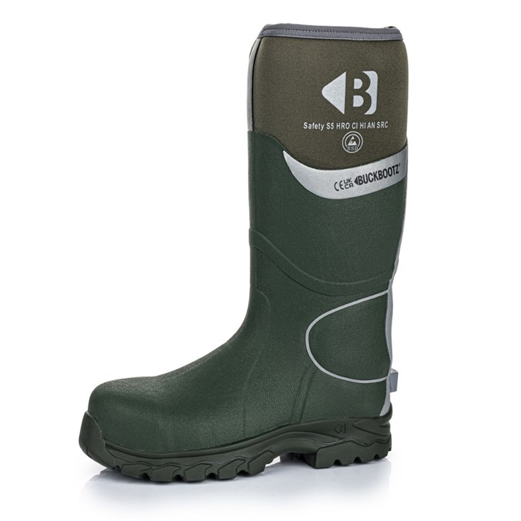 Buckler Wellington Boot BBZ8000 GR Forest Green/Grey Size 12